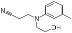 structure of CAS# 119-95-9, 3-[(2-Hydroxyethyl)(3-methylphenyl)amino]propionitrile;3-[N-(2-Hydroxyethyl)-m-toluidino]propiononitrile