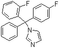 结构式 CAS# 119006-77-8, 氟曲吗唑; 1-[(2-氟苯基)-(4-氟苯基)苯基甲基]-1H-咪唑