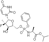 结构式 CAS# 1190307-88-0, 索氟布韦