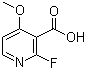 structure of CAS# 1190315-81-1, 2-Fluoro-4-methoxynicotinic acid;2-Fluoro-4-methoxypyridine-3-carboxylic acid