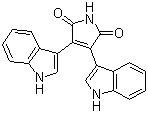 structure of CAS# 119139-23-0, Bisindolylmaleimide IV;2,3-Bis(1H-indol-3-yl)maleimide; 3,4-Di-1H-indol-3-yl-1H-pyrrole-2,5-dione