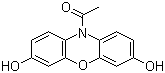 structure of CAS# 119171-73-2, Amplisyn Red;Ampliflu Red; 10-Acetyl-3,7-dihydroxyphenoxazine
