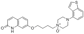 structure of CAS# 1191900-58-9, Brexpiprazole N-Oxide;U3EL4FX5YF;7-[4-[4-(1-benzothiophen-4-yl)-1-oxidopiperazin-1-ium-1-yl]butoxy]-1H-quinolin-2-one