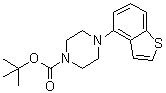 结构式 CAS# 1191901-07-1, 4-苯并[b]噻吩-4-基-1-哌嗪羧酸叔丁酯