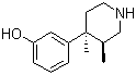 structure of CAS# 119193-19-0, (3R,4R)-3,4-Dimethyl-4-(3-hydroxyphenyl)piperidine;3-[(3R,4R)-3,4-dimethylpiperidin-4-yl]phenol