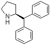 (S)-(-)-2-(二苯基甲基)吡咯烷分子结构 (CAS 119237-64-8)
