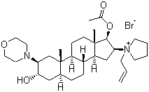 结构式 CAS# 119302-91-9, 罗库溴铵