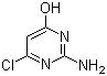 结构式 CAS# 1194-21-4, 2-氨基-6-氯-4-羟基嘧啶