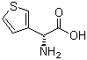 结构式 CAS# 1194-86-1, D-(-)-3-噻吩基甘氨酸