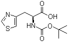 N-tert-Butoxycarbonyl-L-(4-thiazolyl)alanine molecular structure (CAS 119434-75-2)