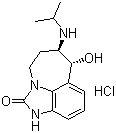 结构式 CAS# 119520-06-8, 盐酸齐帕特罗; 齐帕特罗盐酸盐; (+/1)-反式-4,5,6,7-四氢-7-羟基-6-(异丙基氨基)咪唑并[4,5,1-jk]-[1]苯并氮杂卓-2(1H)-酮