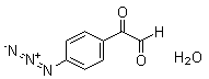 结构式 CAS# 1196151-49-1, 4-叠氮基-alpha-氧代苯乙醛水合物)