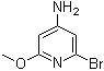结构式 CAS# 1196152-34-7, 2-溴-6-甲氧基-4-吡啶胺
