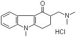 structure of CAS# 119812-29-2, 3-[(Dimethylamino)methyl]-1,2,3,9-tetrahydro-9-methyl-4H-carbazol-4-one hydrochloride
