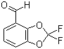 structure of CAS# 119895-68-0, 2,2-Difluorobenzodioxole-4-carboxaldehyde;2,2-Difluoro-4-formylbenzodioxole