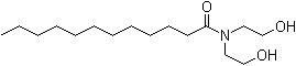 N,N-Di(2-hydroxyethyl)lauramide molecular structure (CAS 120-40-1)