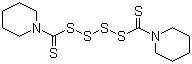 Bis(pentamethylene)thiuram tetrasulfide  molecular structure (CAS 120-54-7)