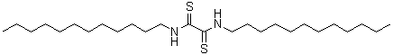 结构式 CAS# 120-88-7, N,N'-二(十二烷基)二硫代草酰胺