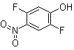 结构式 CAS# 120103-18-6, 2,5-二氟-4-硝基苯酚