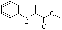 structure of CAS# 1202-04-6, Methyl 1H-indole-2-carboxylate;2-(Methoxycarbonyl)-indol; Indole-2-carboxylic acid methyl ester