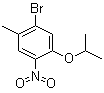 structure of CAS# 1202858-68-1, 1-Bromo-5-isopropoxy-2-methyl-4-nitrobenzene