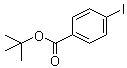 structure of CAS# 120363-13-5, 1,1-Dimethylethyl 4-iodobenzoate;tert-Butyl 4-iodobenzoate; tert-Butyl p-iodobenzoate
