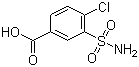 结构式 CAS# 1205-30-7, 4-氯-3-磺酰胺基苯甲酸; 3-氨磺酰基-4-氯苯甲酸