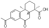 (1R,4aS,10aR)-7-Acetyl-1,2,3,4,4a,9,10,10a-octahydro-1,4a-dimethyl-9-oxo-1-phenanthrenecarboxylic acid molecular structure (CAS 120591-53-9)