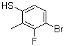 结构式 CAS# 1208077-13-7, 4-溴-3-氟-2-甲基苯硫酚