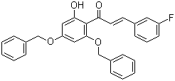 3-(3-Fluorophenyl)-1-[2-hydroxy-4,6-bis(phenylmethoxy)phenyl]-2-propen-1-one molecular structure (CAS 120980-17-8)