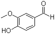 Vanillin molecular structure (CAS 121-33-5)