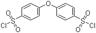 structure of CAS# 121-63-1, 4,4'-Bis(chlorosulfonyl)diphenyl ether;4,4'-Oxybis(benzene-1-sulphonyl) dichloride