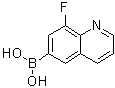 structure of CAS# 1210048-29-5, (8-Fluoroquinolin-6-yl)boronic acid