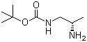 结构式 CAS# 121103-15-9, ((2S)-2-氨基丙基)氨基甲酸叔丁酯