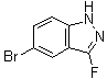 结构式 CAS# 1211537-09-5, 5-溴-3-氟-1H-吲唑