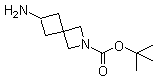 结构式 CAS# 1211586-09-2, 6-氨基-2-氮杂螺[3.3]庚烷-2-甲酸叔丁酯