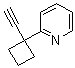 structure of CAS# 1211596-04-1, 2-(1-Ethynylcyclobutyl)pyridine