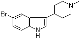 5-Bromo-3-(1-methyl-4-piperidinyl)indole molecular structure (CAS 121206-76-6)