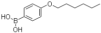 结构式 CAS# 121219-08-7, 4-己氧基苯硼酸