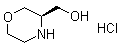 structure of CAS# 1212377-10-0, (R)-3-Morpholinemethanol hydrochloride;(3R)-Morpholin-3-ylmethanol Hydrochloride; (R)-Morpholin-3-ylmethanol hydrochloride