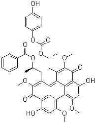 structure of CAS# 121263-19-2, Calphostin C;Cladochrome E; PKF 115-584; UCN 1028C