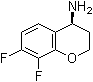 结构式 CAS# 1213161-36-4, (4S)-7,8-二氟-3,4-二氢-2H-1-苯并吡喃-4-胺