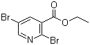 结构式 CAS# 1214375-74-2, 2,5-二溴吡啶-3-羧酸乙酯
