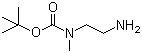 structure of CAS# 121492-06-6, N-Boc-N-methylethylenediamine;tert-Butyl N-(2-aminoethyl)-N-methylcarbamate; N-(2-Aminoethyl)-N-methyl carbamic acid tert-butyl ester