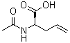 结构式 CAS# 121786-40-1, (2R)-2-(乙酰氨基)-4-戊烯酸
