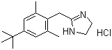 structure of CAS# 1218-35-5, Xylometazoline hydrochloride ;2-(4-tert-Butyl-2,6-dimethylbenzyl)-2-imidazoline hydrochloride