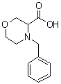 structure of CAS# 1219426-63-7, 4-(Phenylmethyl)-3-morpholinecarboxylic acid