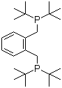 structure of CAS# 121954-50-5, 1,2-Bis(di-tert-butylphosphinomethyl)benzene;ditert-butyl-[[2-(ditert-butylphosphanylmethyl)phenyl]methyl]phosphane