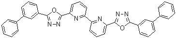 结构式 CAS# 1219827-28-7, 6,6'-二(5-[1,1'-联苯]-3-基-1,3,4-恶二唑-2-基)-2,2'-联吡啶
