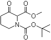 1-tert-Butyl 2-methyl 3-oxopiperidine-1,2-dicarboxylate molecular structure (CAS 122019-53-8)